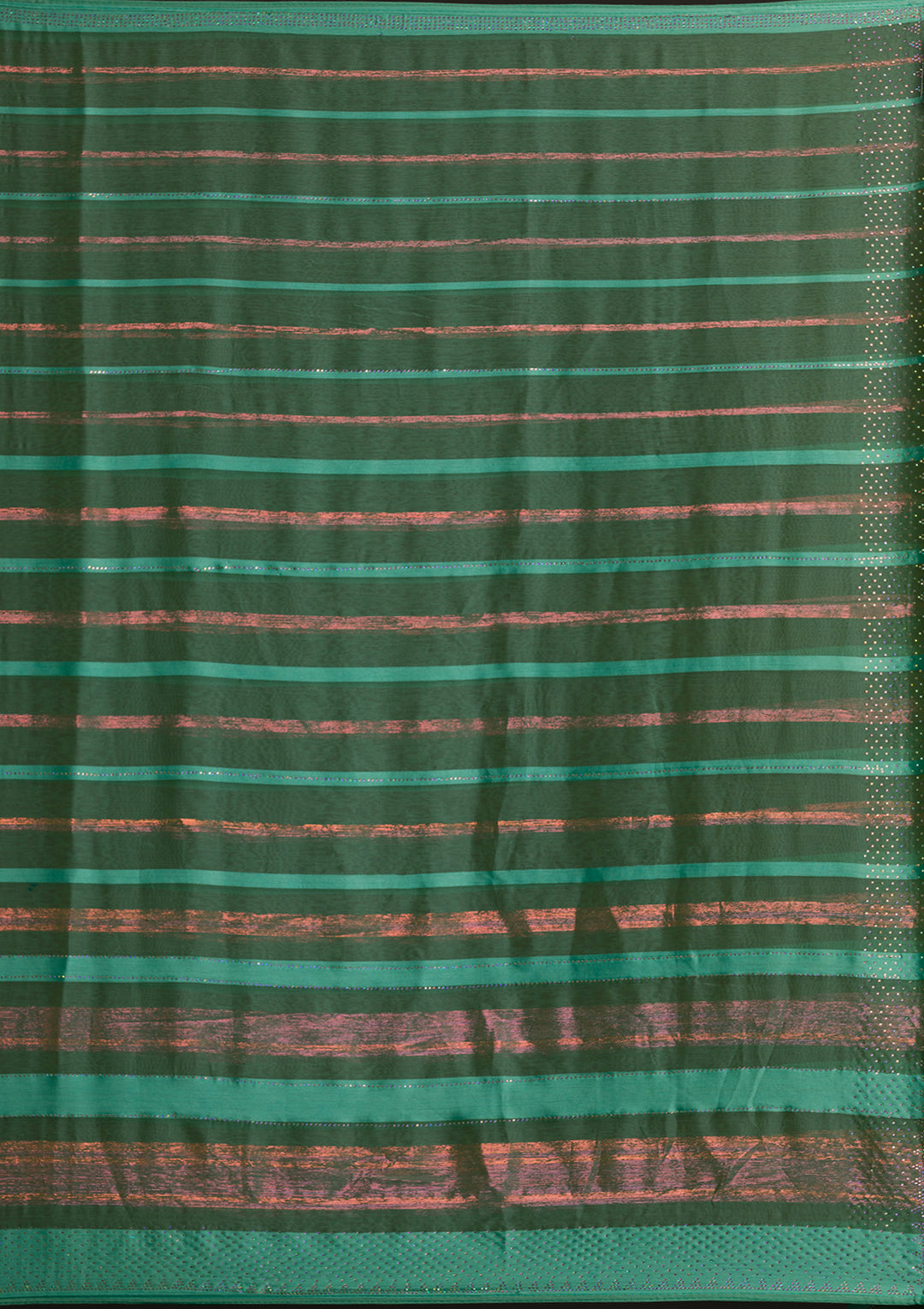 Sea Green Swarovski Shimmer Georgette Saree