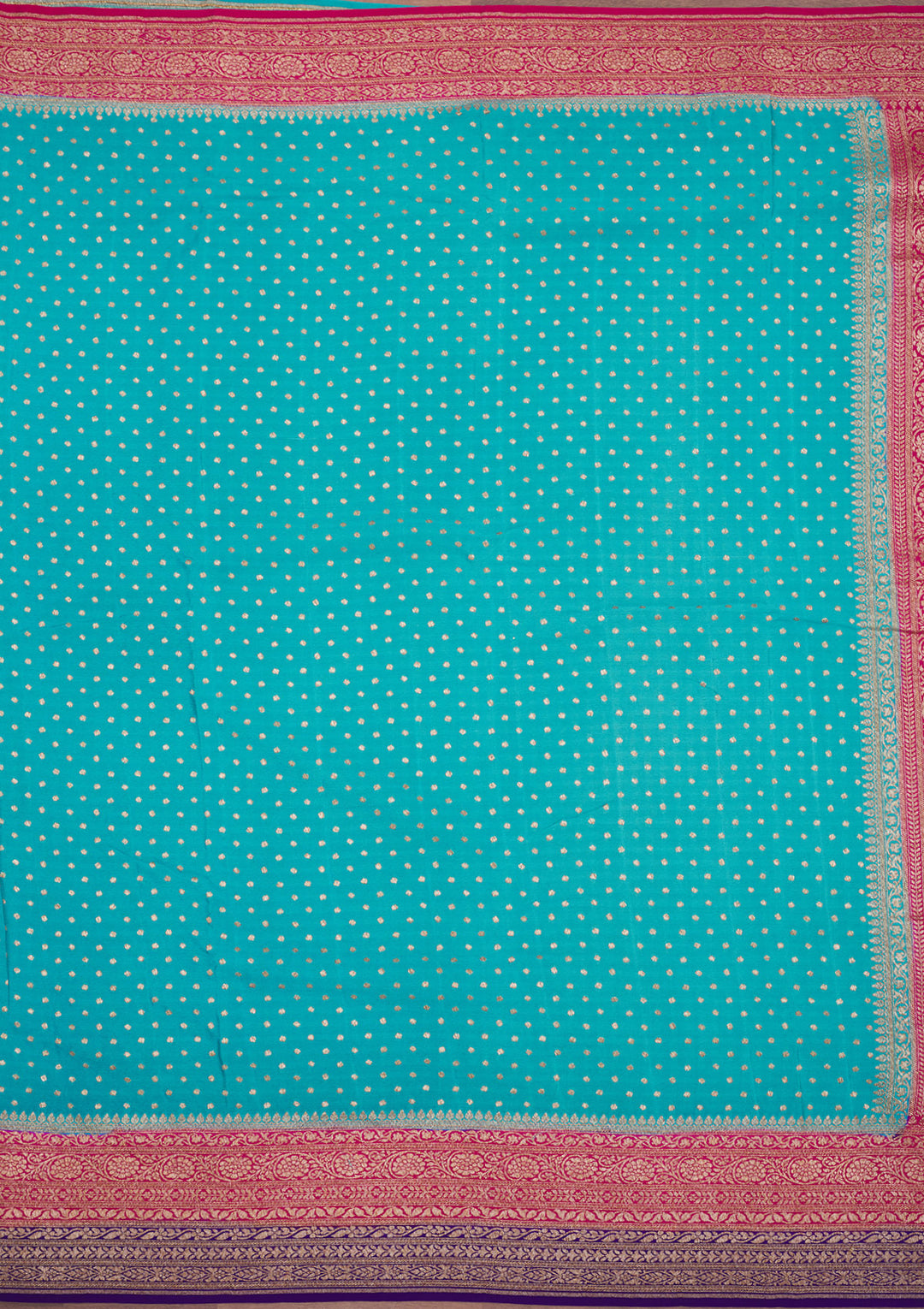 Sea Green Zariwork Art Silk Saree