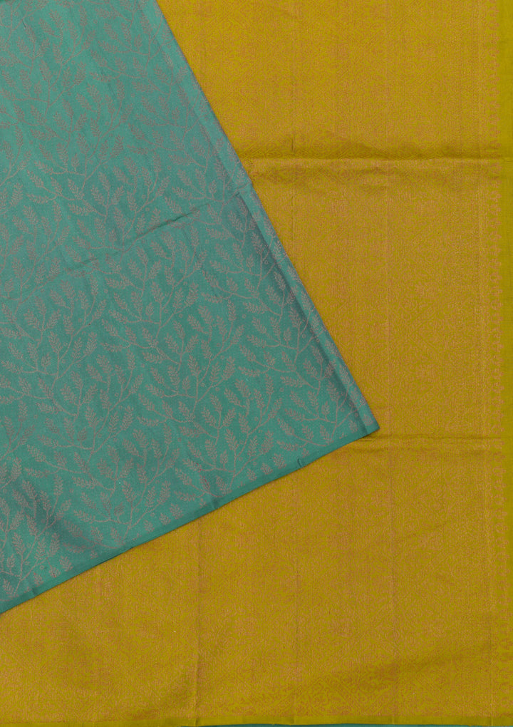 Sea Green Zariwork Pure Silk Saree