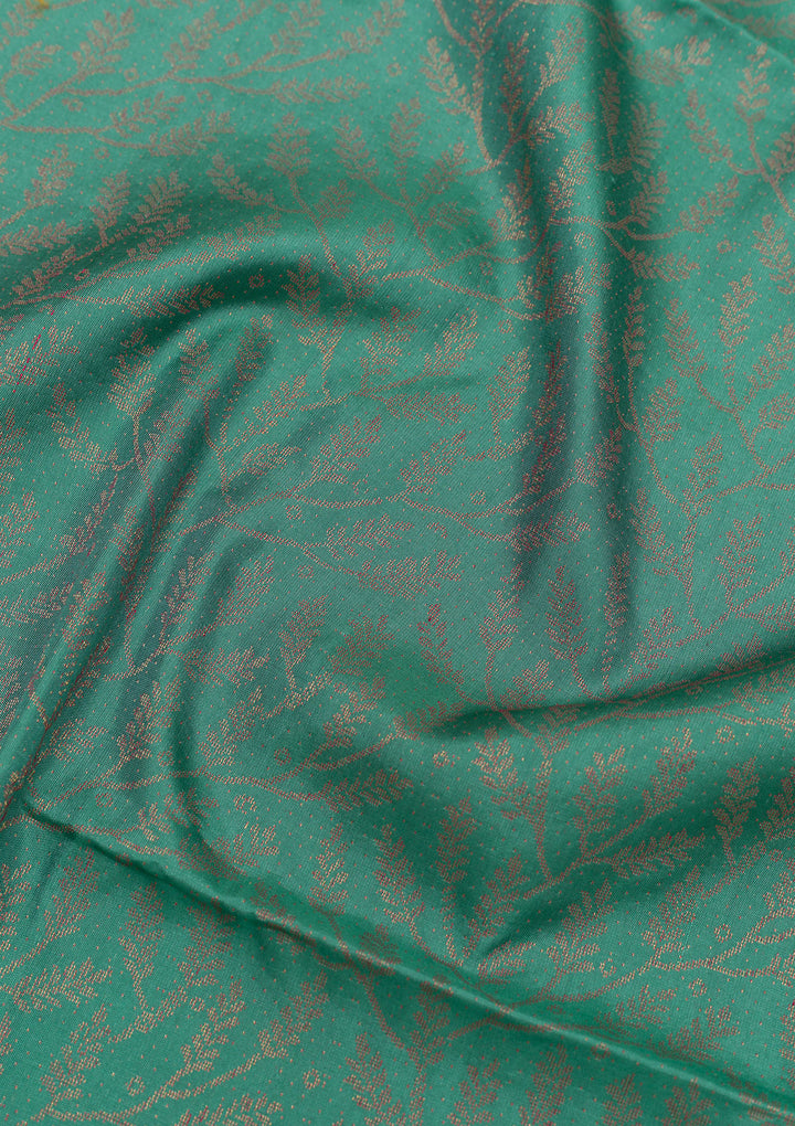 Sea Green Zariwork Pure Silk Saree