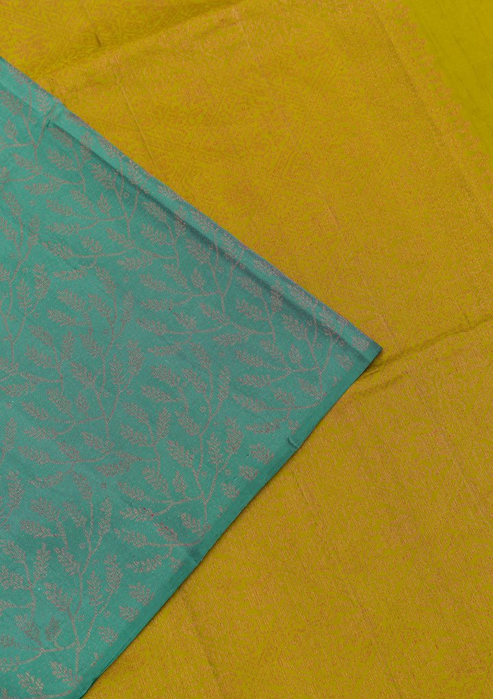 Sea Green Zariwork Pure Silk Saree