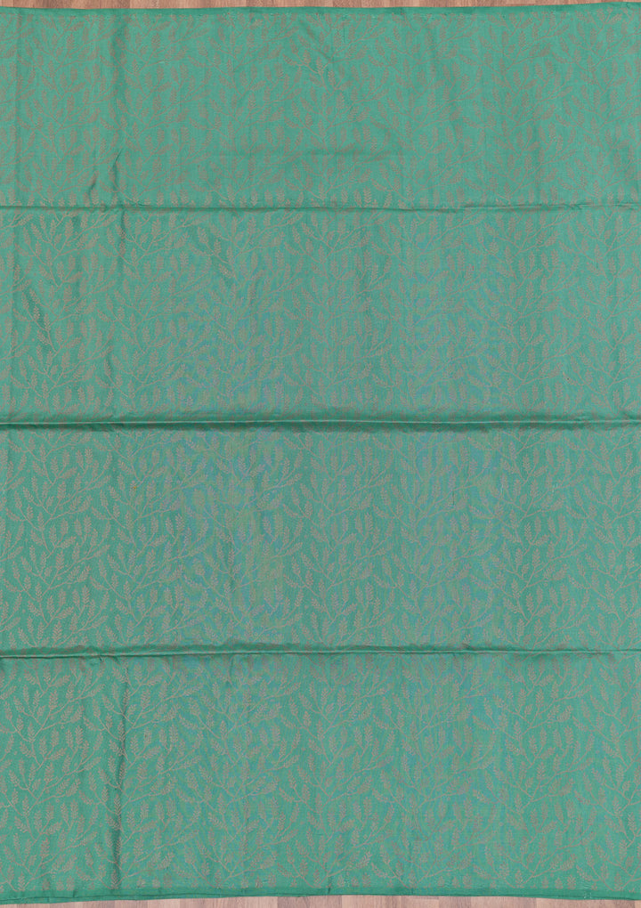 Sea Green Zariwork Pure Silk Saree