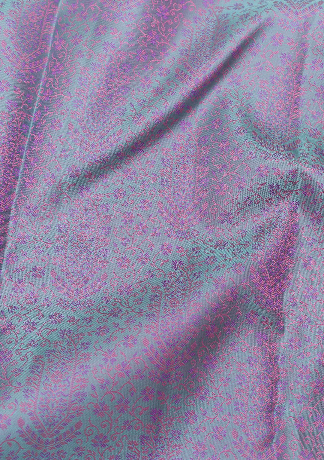 Sea Green Zariwork Pure Silk Saree
