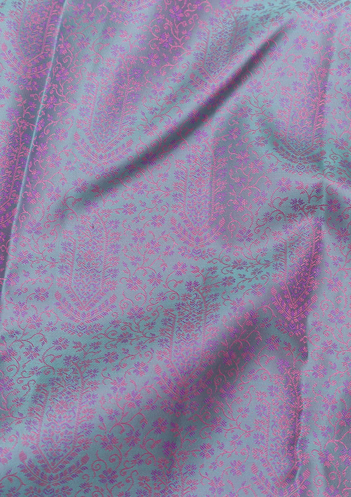 Sea Green Zariwork Pure Silk Saree
