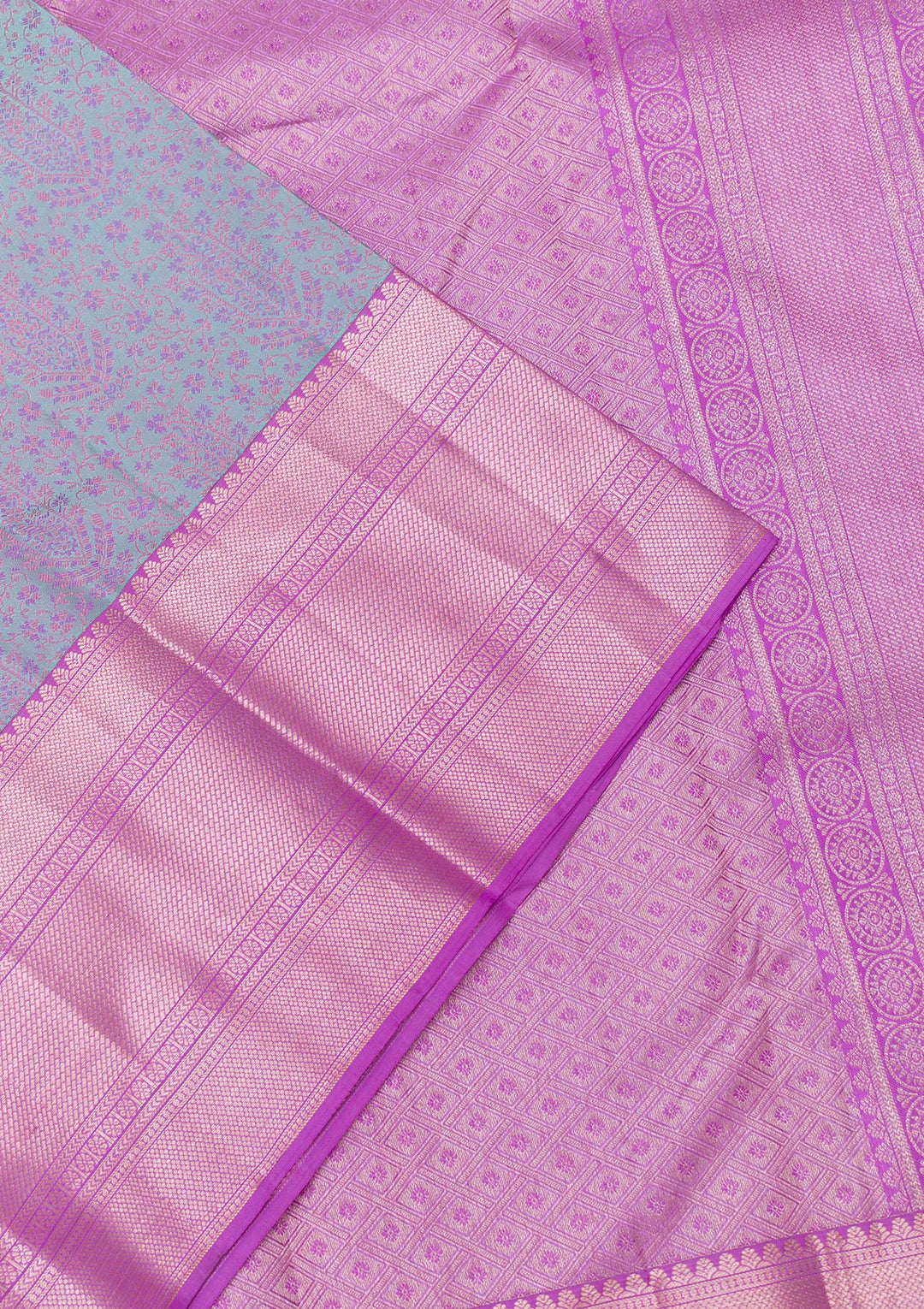 Sea Green Zariwork Pure Silk Saree