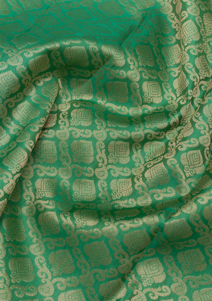 Sea Green Zariwork Banarasi Pure Silk Saree