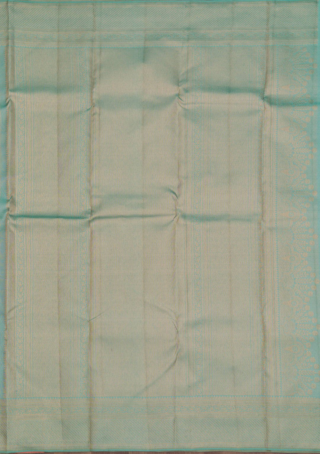 Sea Green Zariwork Pure Silk Saree