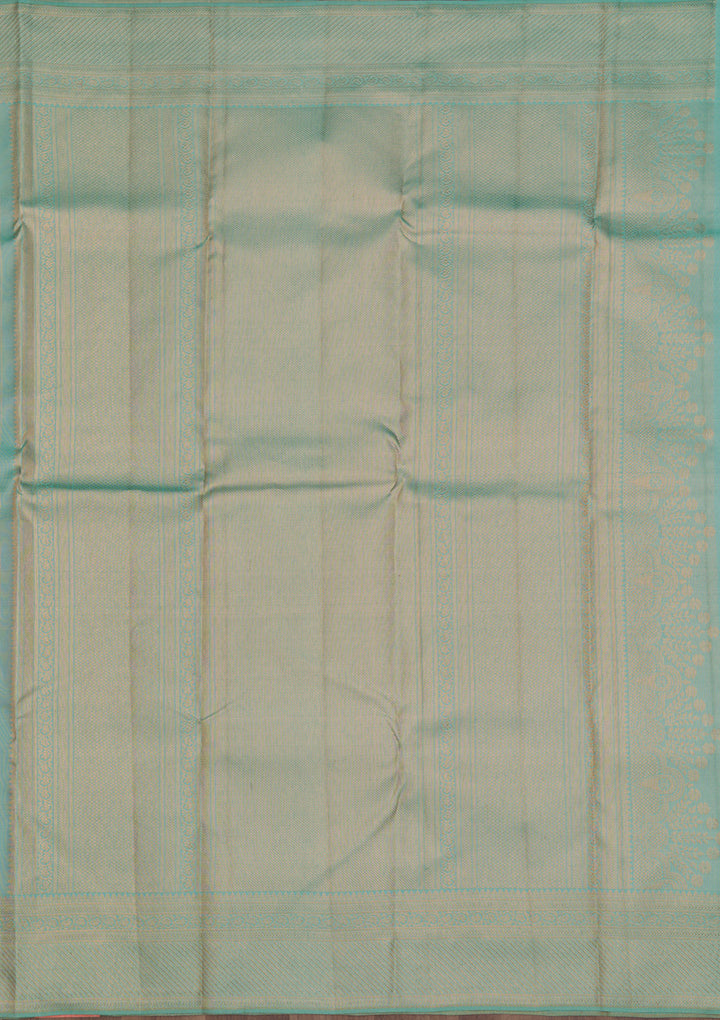 Sea Green Zariwork Pure Silk Saree