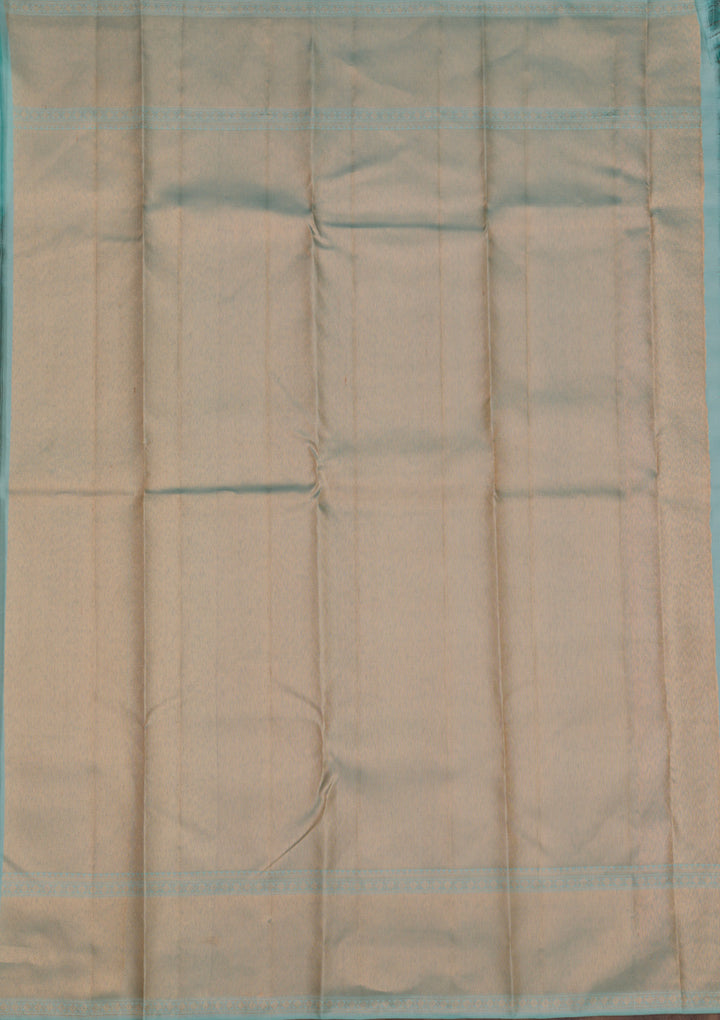 Sea Green Zariwork Pure Silk Saree