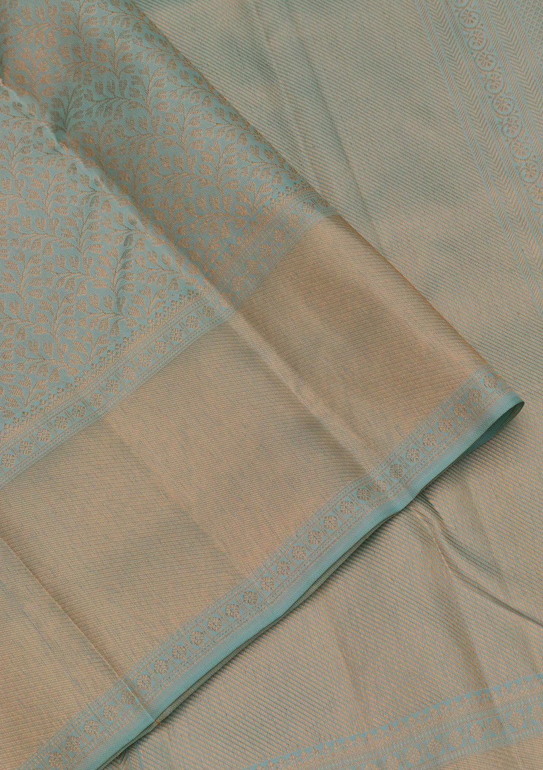 Sea Green Zariwork Pure Silk Saree