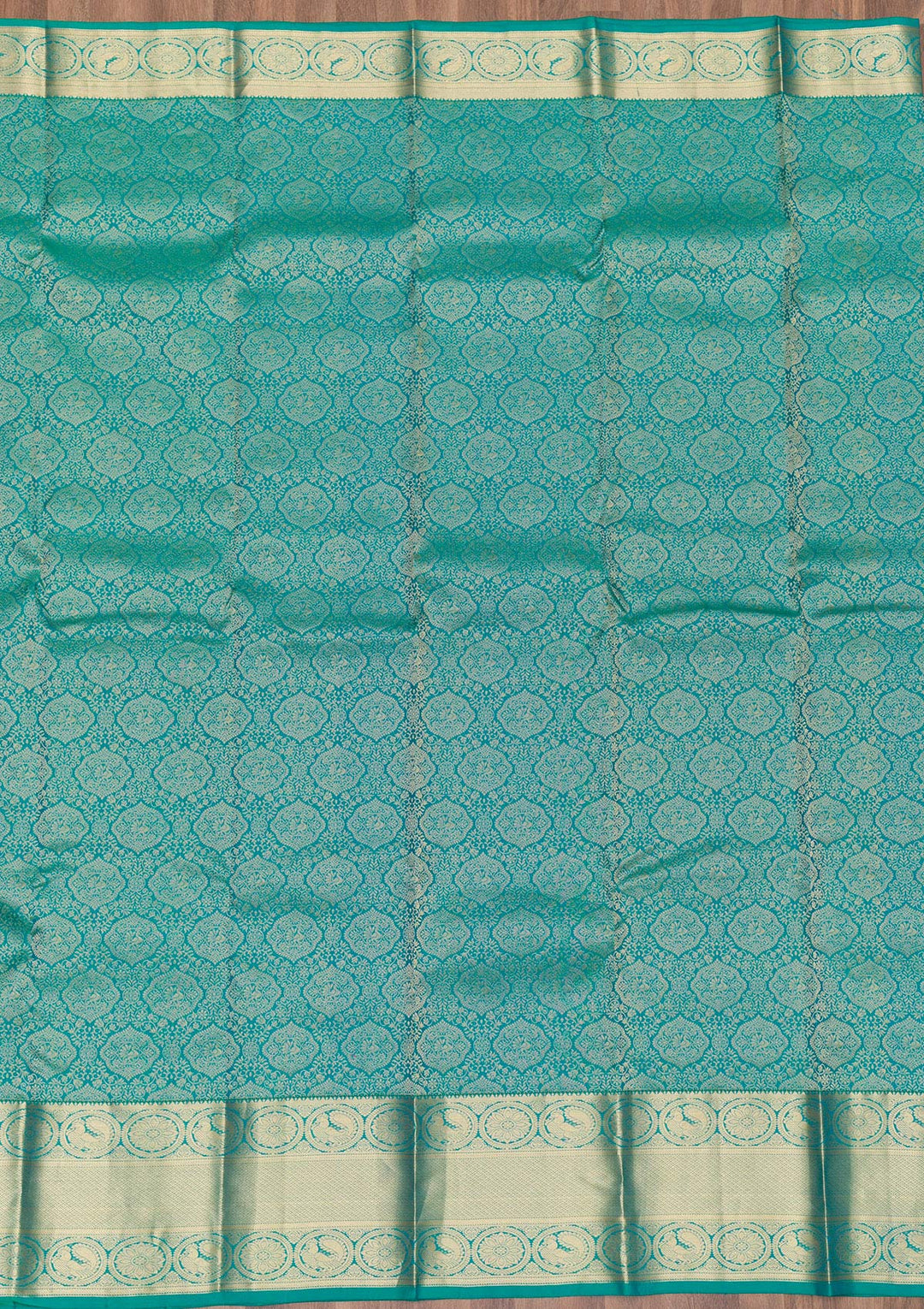 Sea Green Zariwork Banarasi Pure Silk Saree