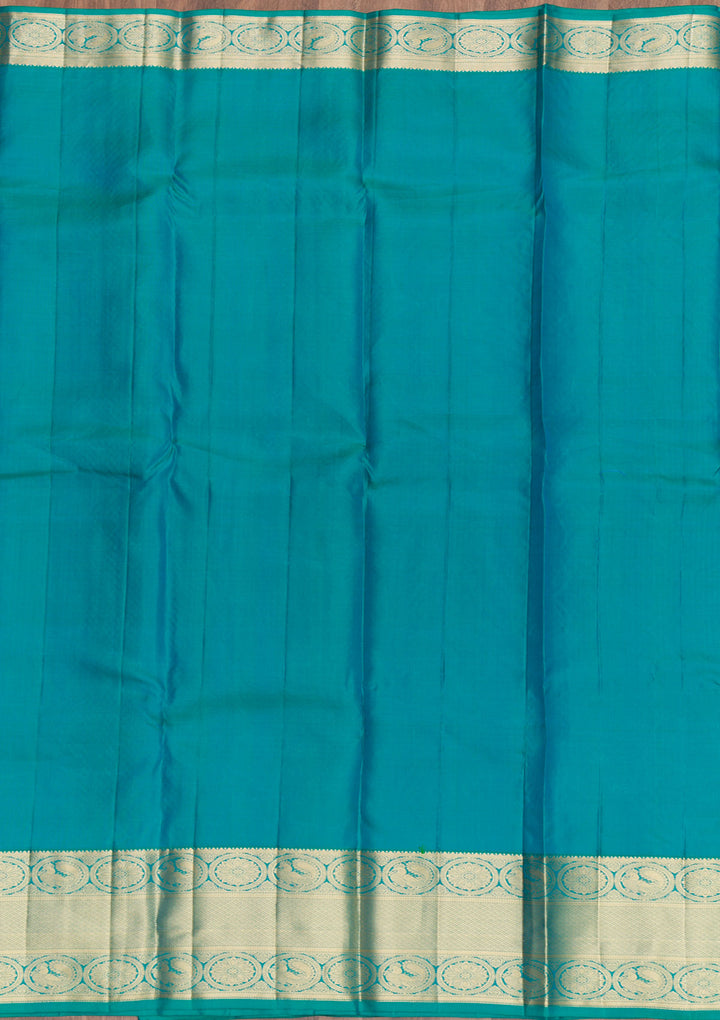 Sea Green Zariwork Banarasi Pure Silk Saree