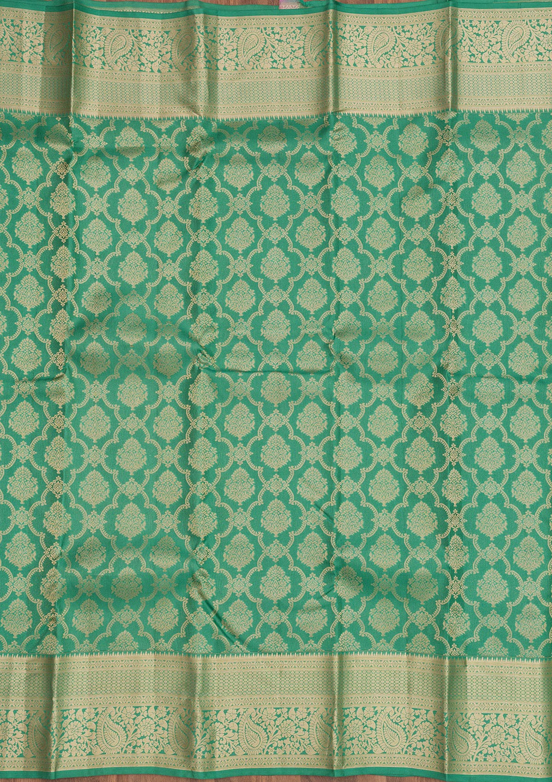 Sea Green Zariwork Pure Silk Saree