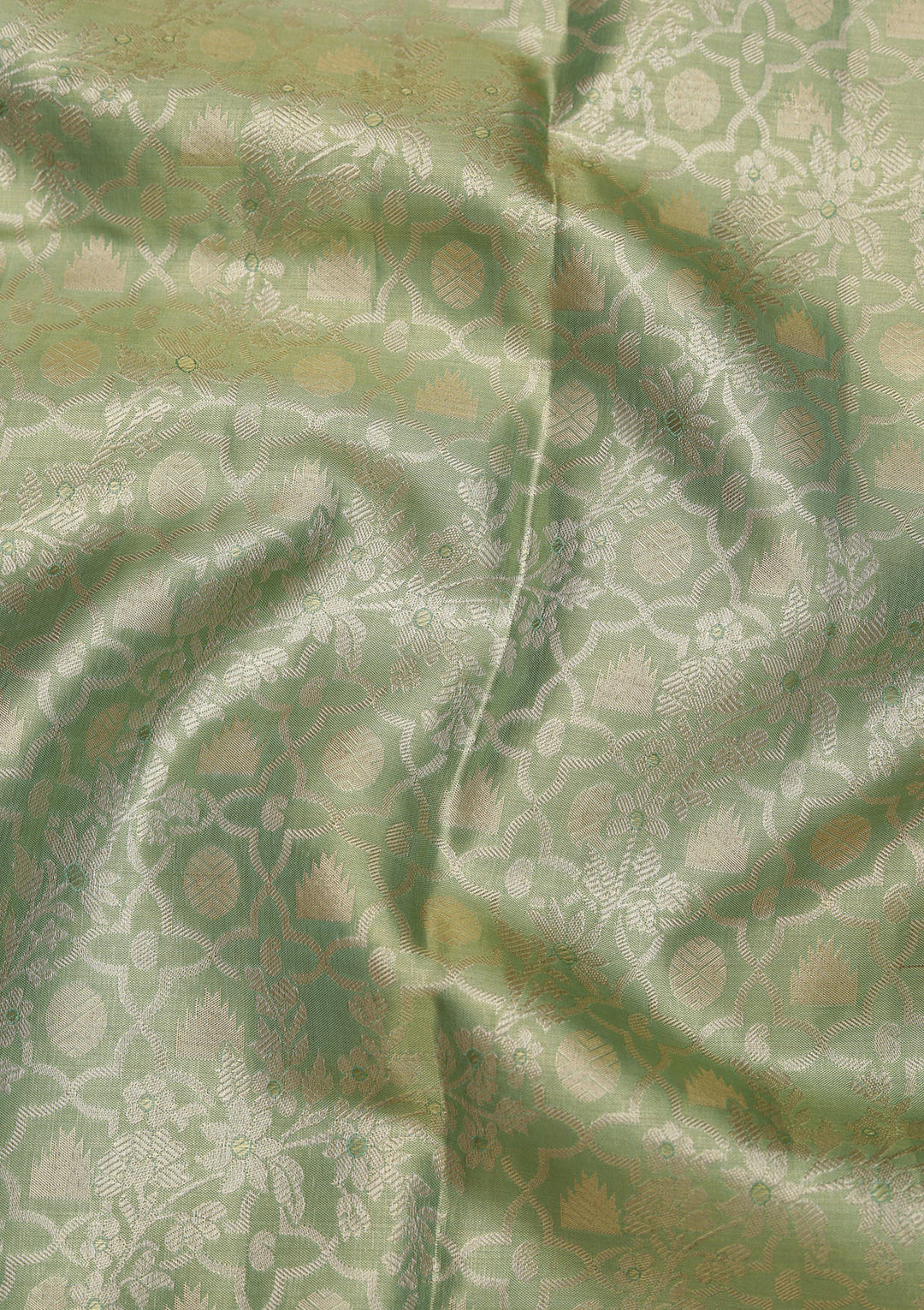 Sea Green Zariwork Kanjivaram Pure Silk Saree