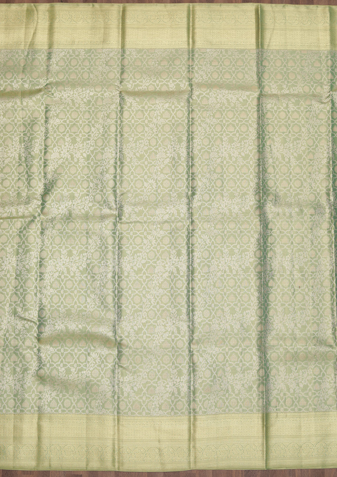 Sea Green Zariwork Kanjivaram Pure Silk Saree