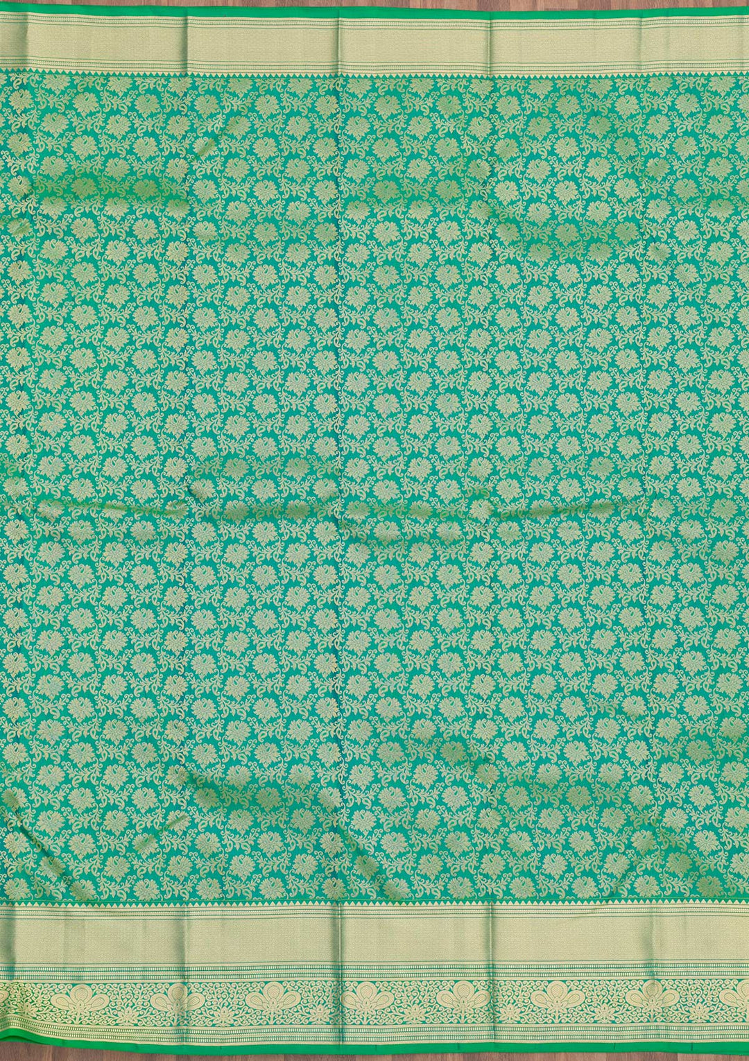 Sea Green Zariwork Pure Silk Saree