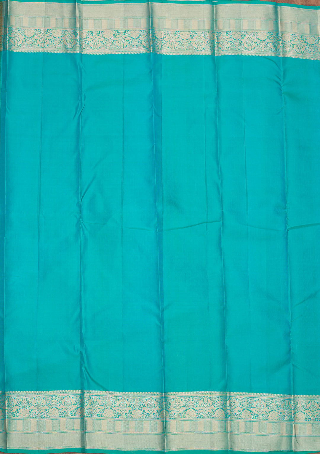 Sea Green Zariwork Pure Silk Saree