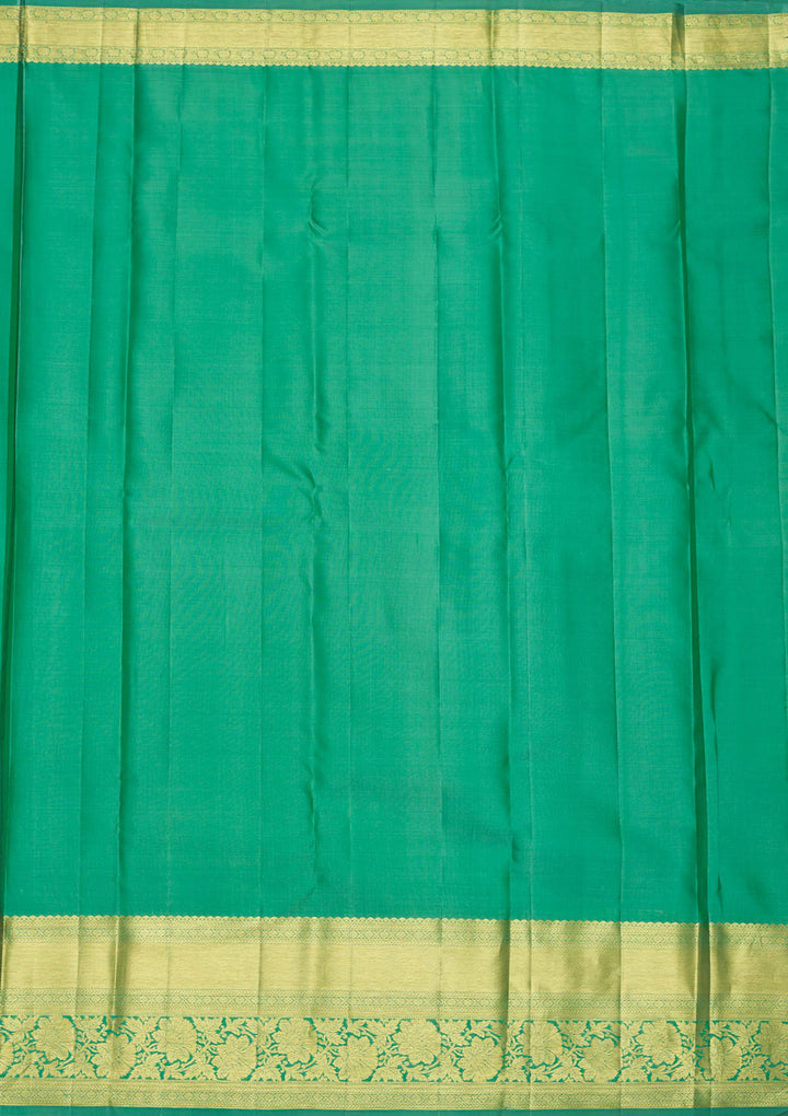 Sea Green Zariwork Pure Silk Saree