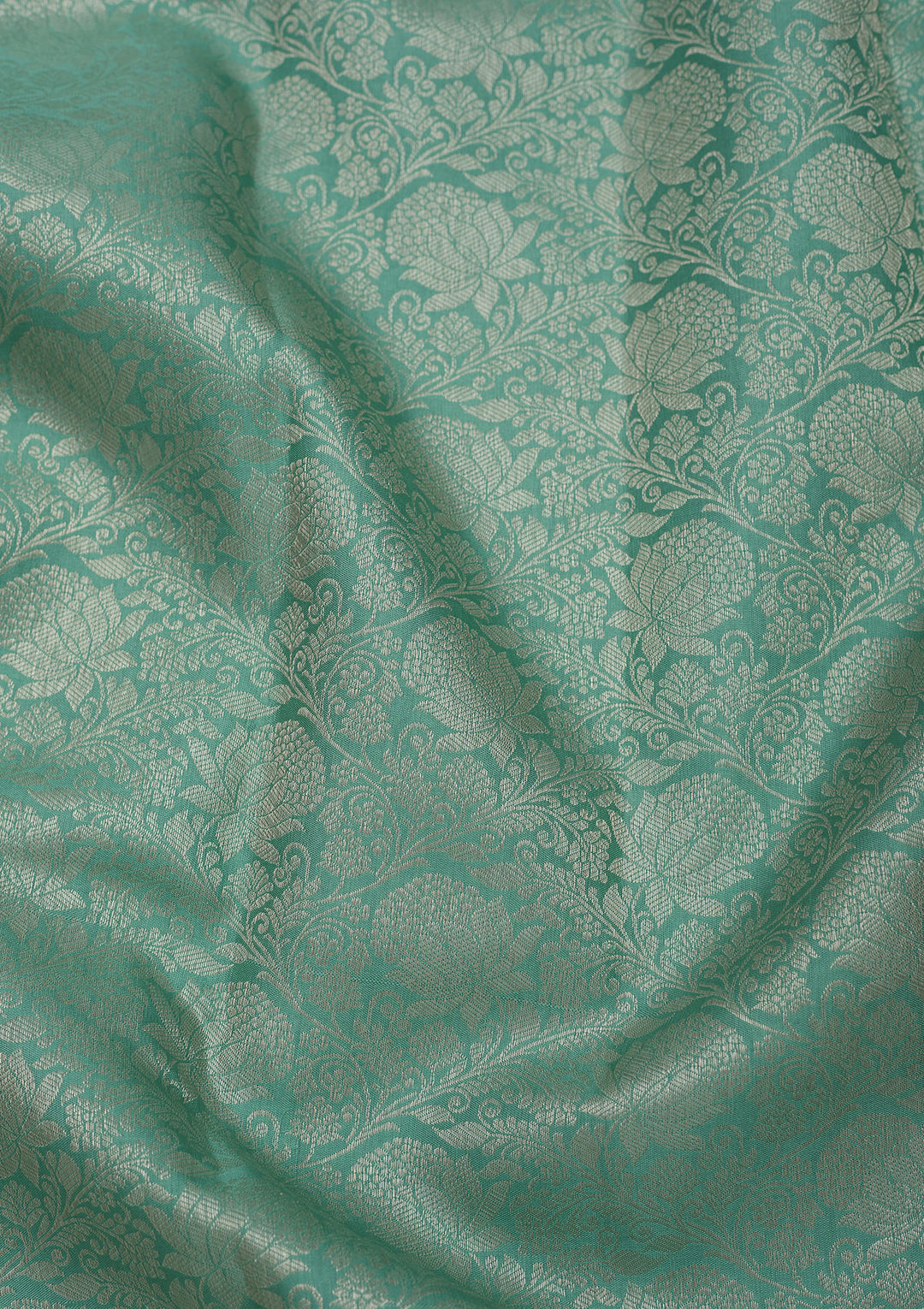 Sea Green Zariwork Pure Silk Saree