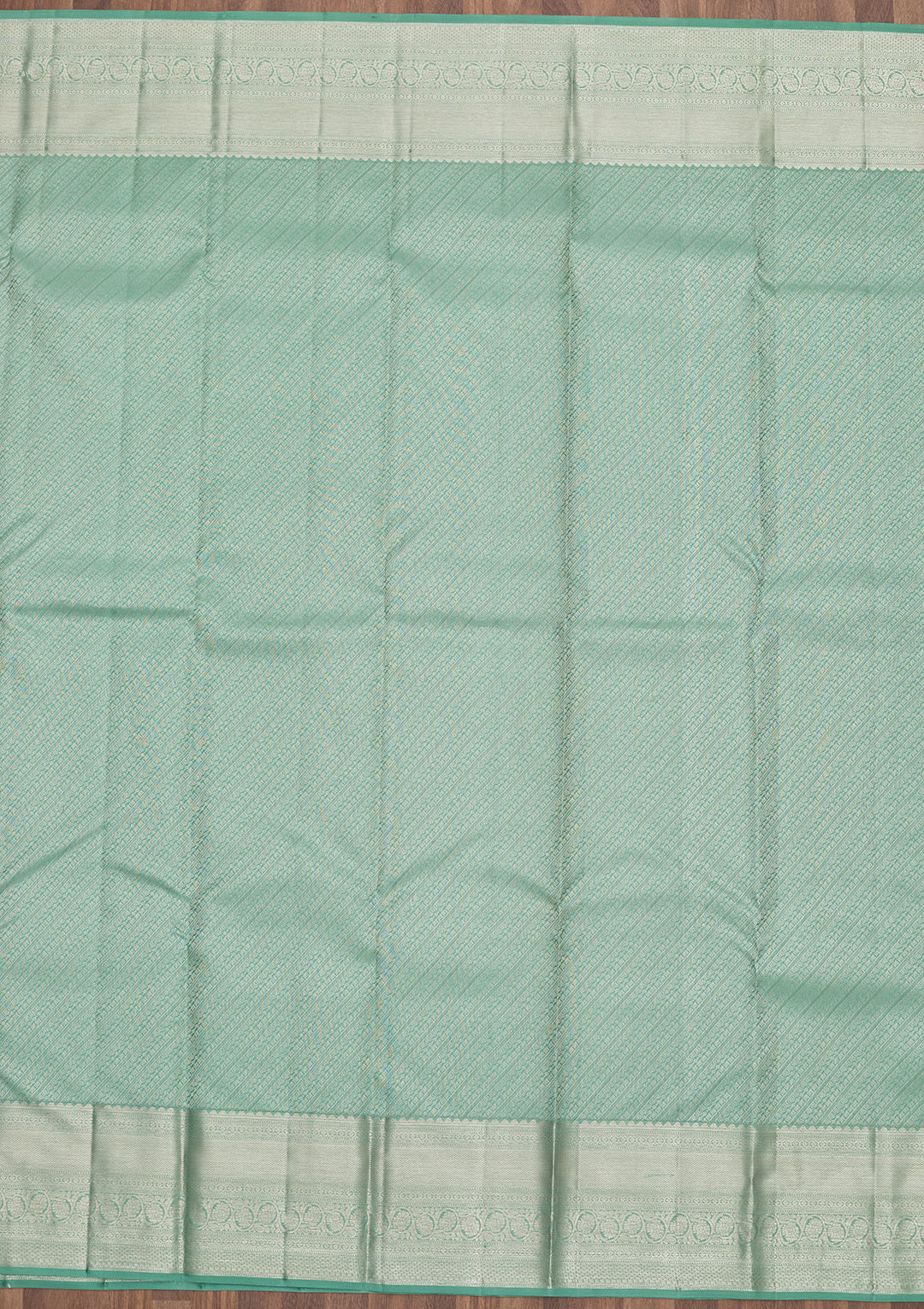 Sea Green Zariwork Pure Silk Saree