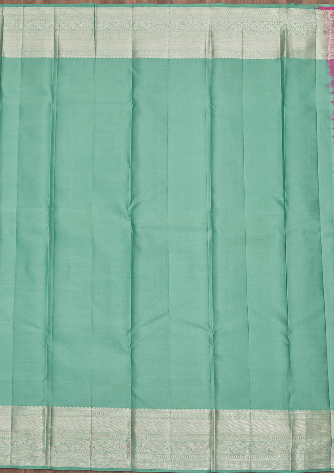 Sea Green Zariwork Pure Silk Saree