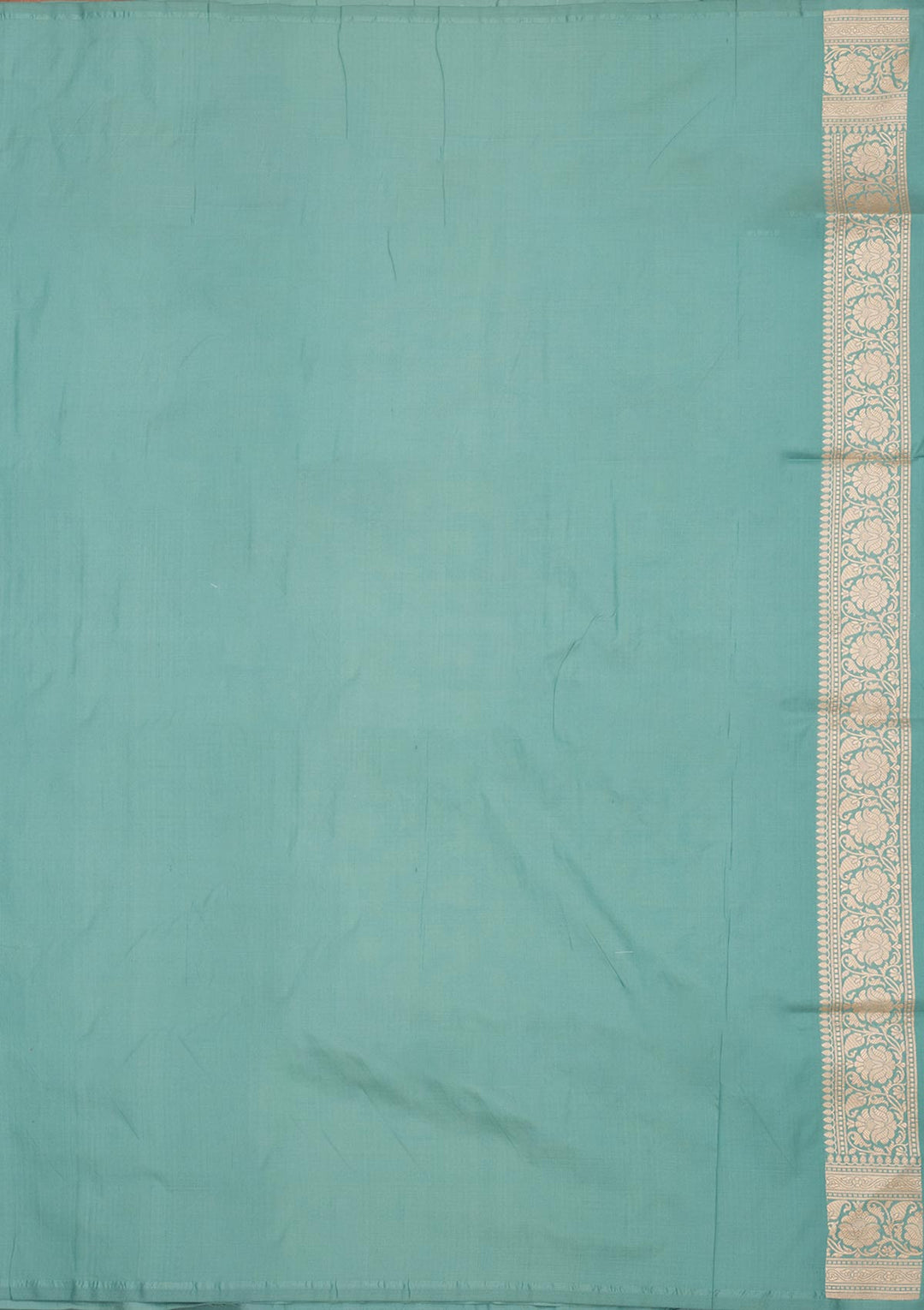 Sea Green Zariwork Pure Silk Saree