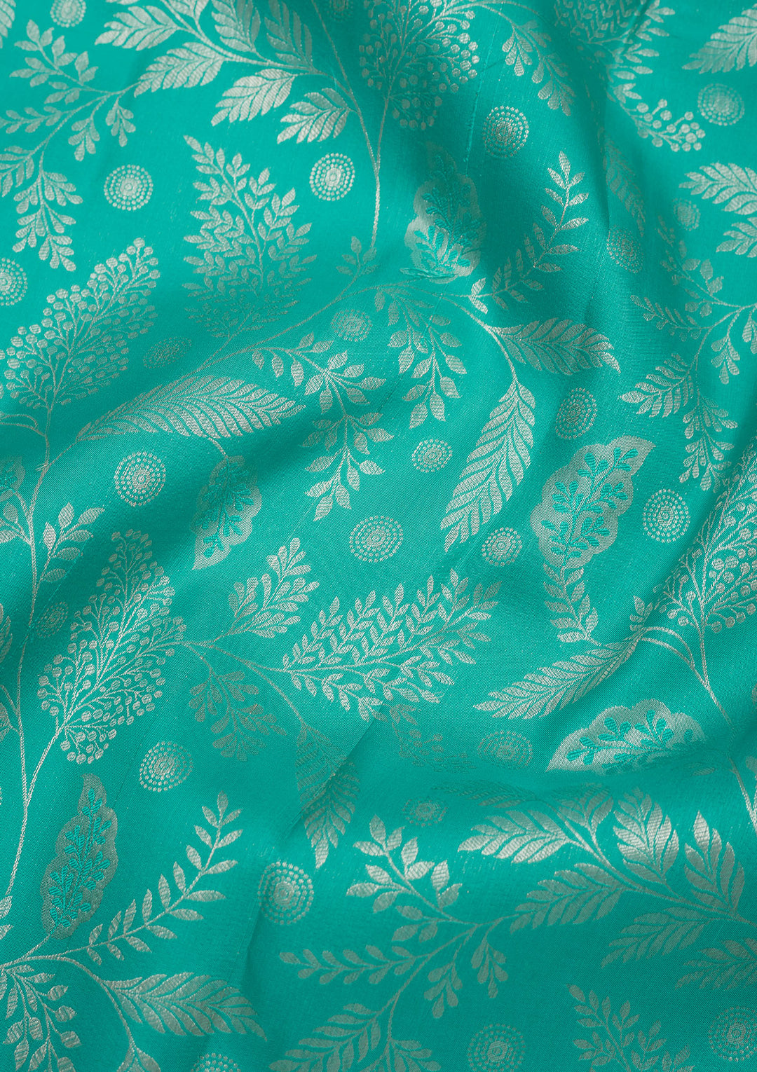 Sea Green Zariwork Pure Silk Saree