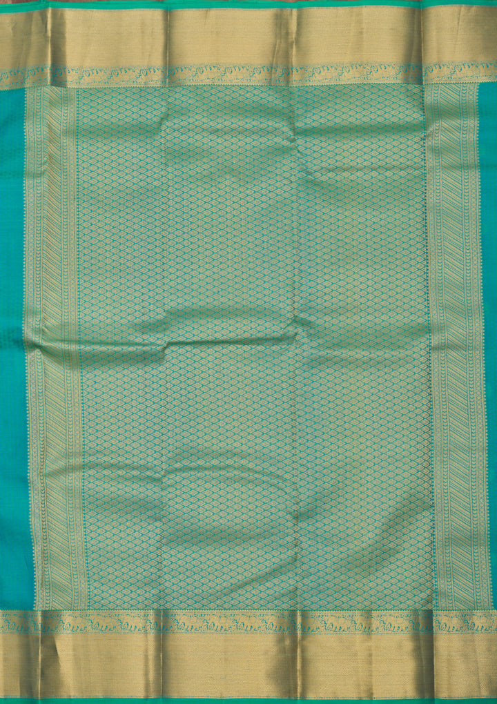 Sea Green Zariwork Pure Silk Saree