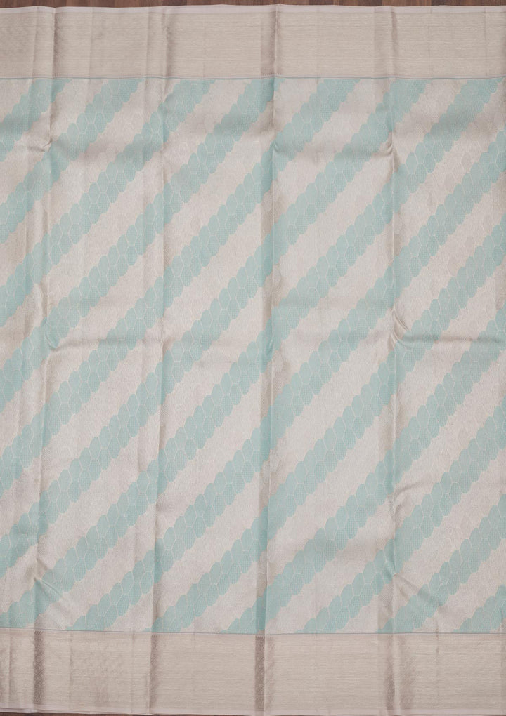 Sea Green Zariwork Pure Silk Saree