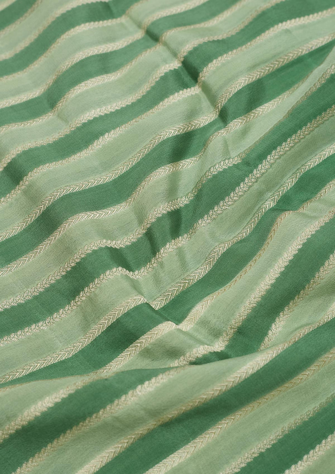 Sea Green Zariwork Pure Silk Saree