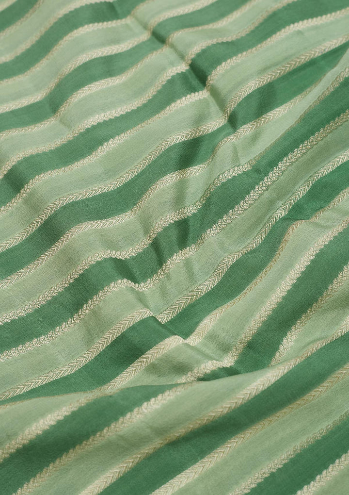 Sea Green Zariwork Pure Silk Saree