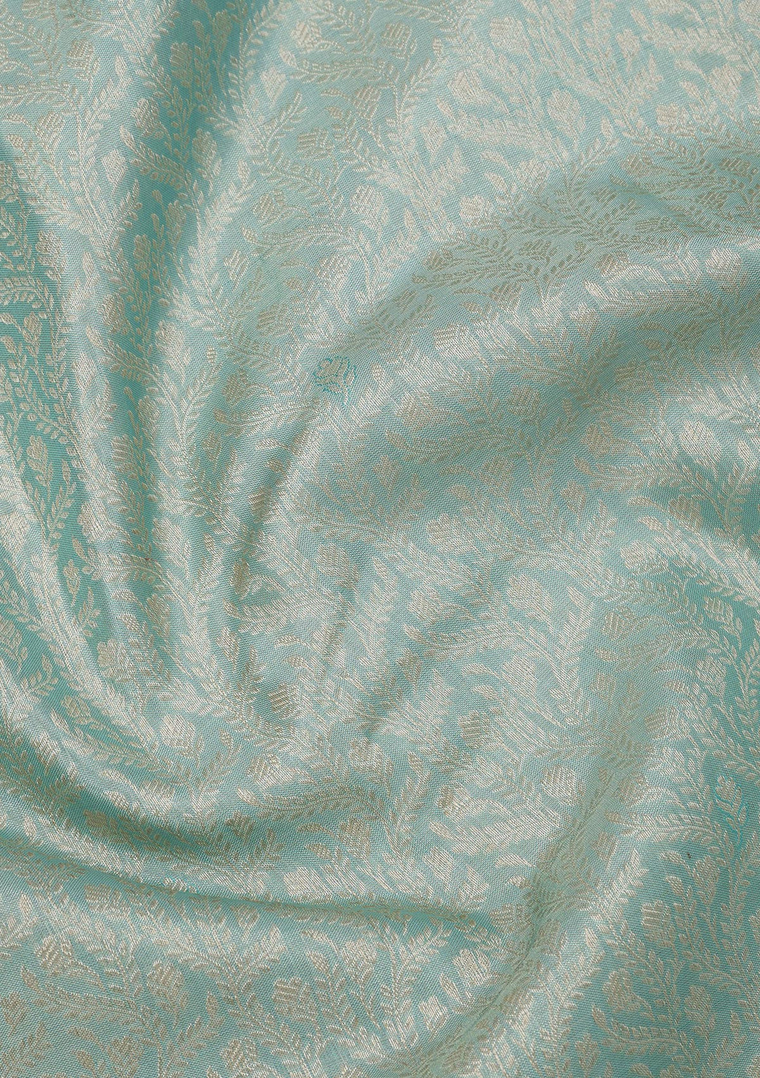 Sky Blue Zariwork Pure Silk Saree