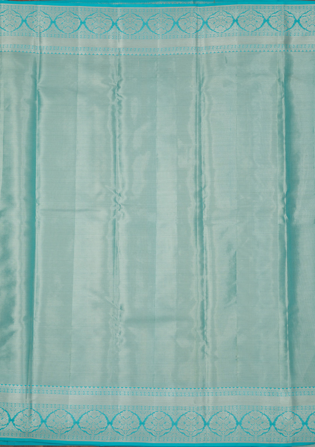 Sky Blue Zariwork Pure Silk Saree