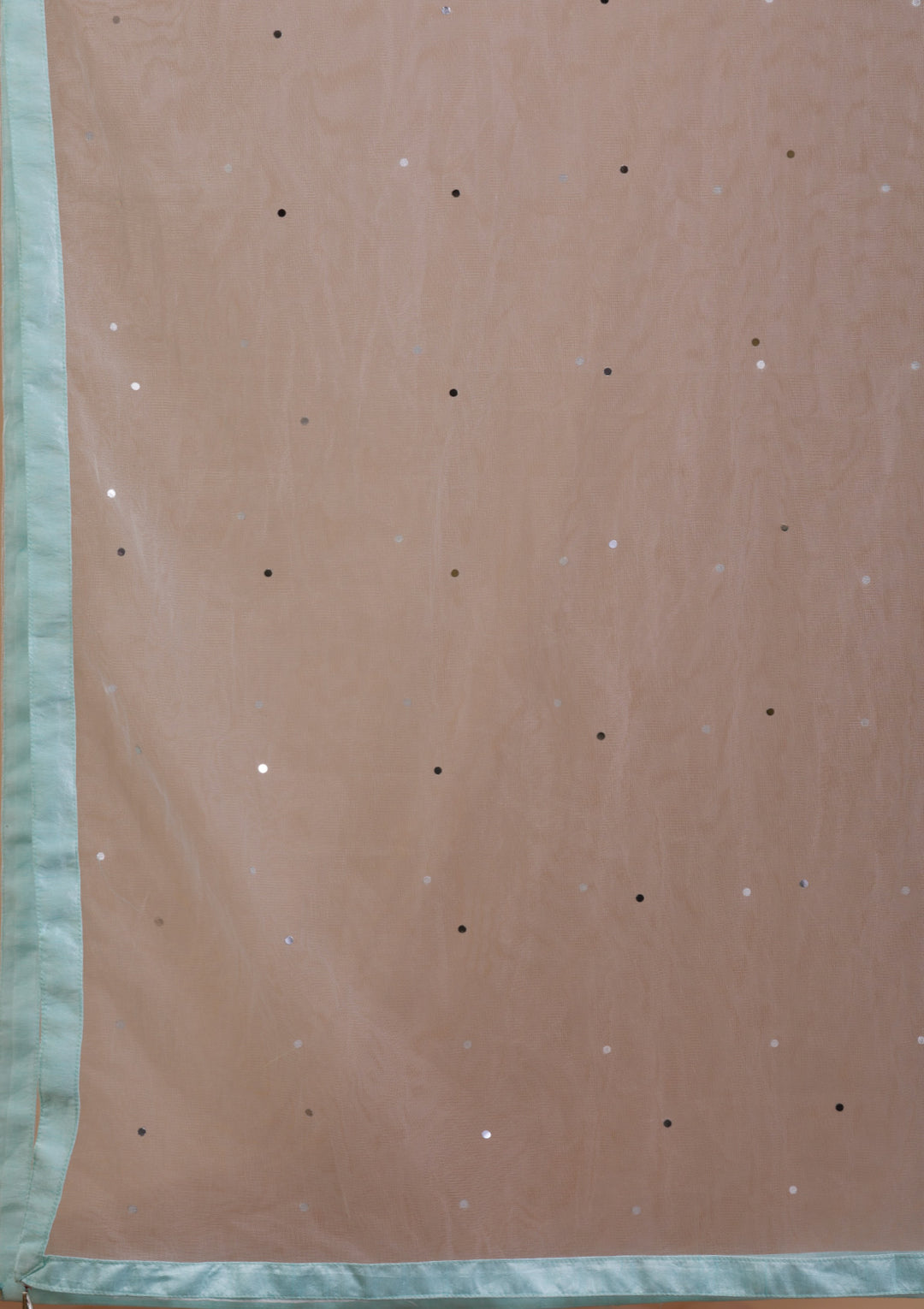 Sky Blue Sequins Georgette Readymade Lehenga