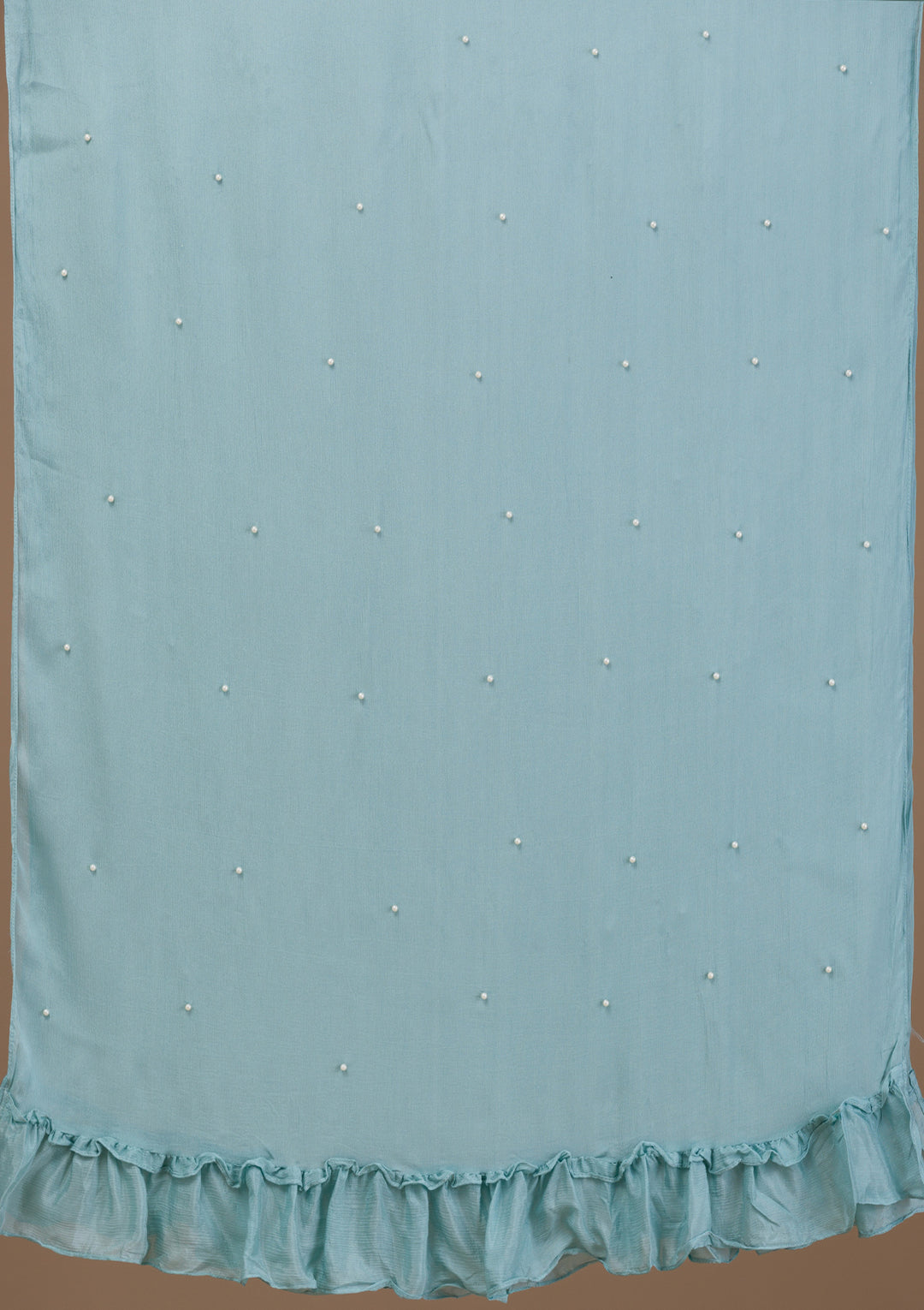 Sky Blue Threadwork Georgette Readymade Salwar Suit