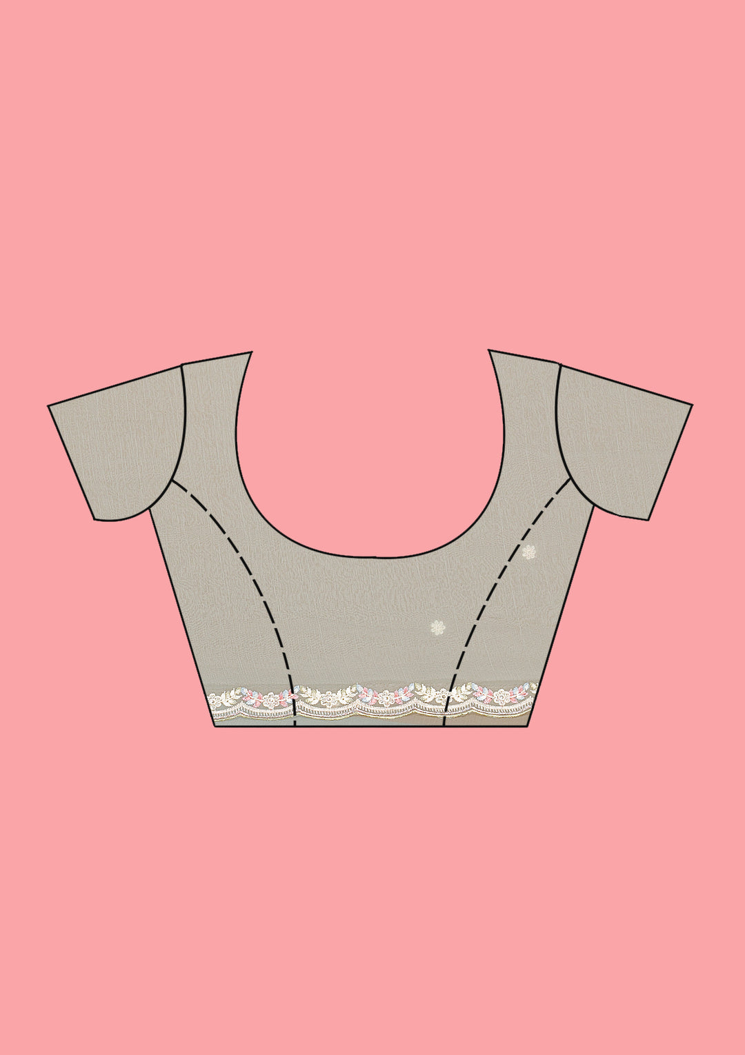 Sky Blue Silver Stonework Tissue Saree