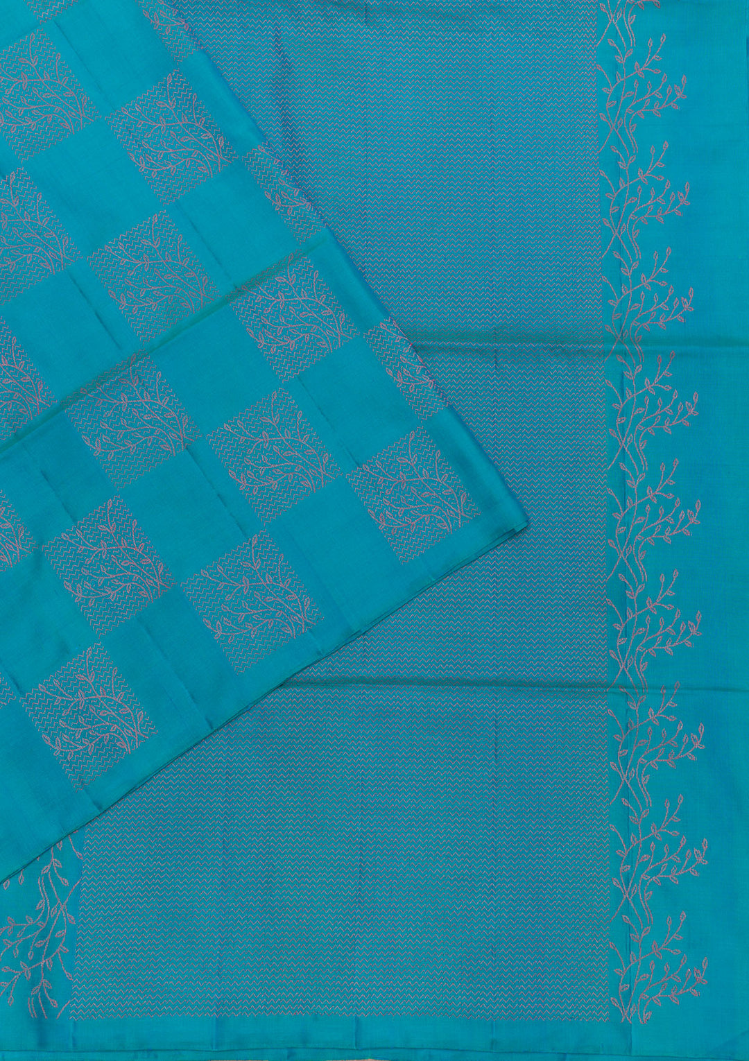 Sky Blue Zariwork Pure Silk Saree