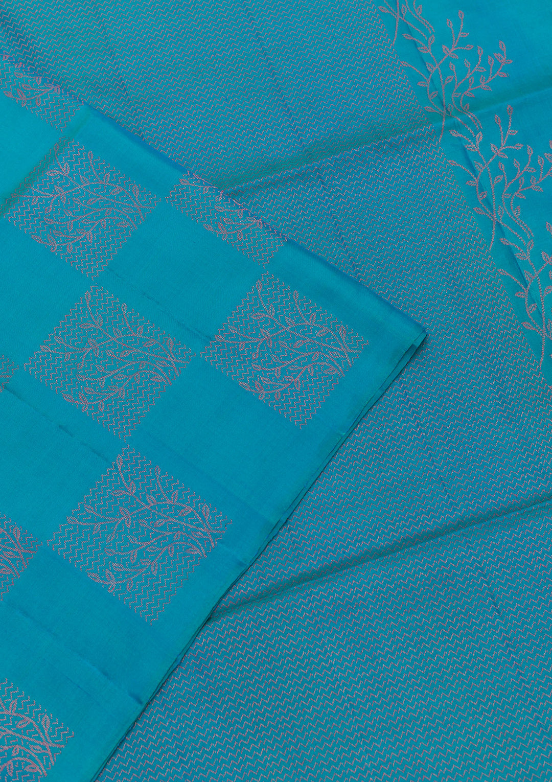 Sky Blue Zariwork Pure Silk Saree