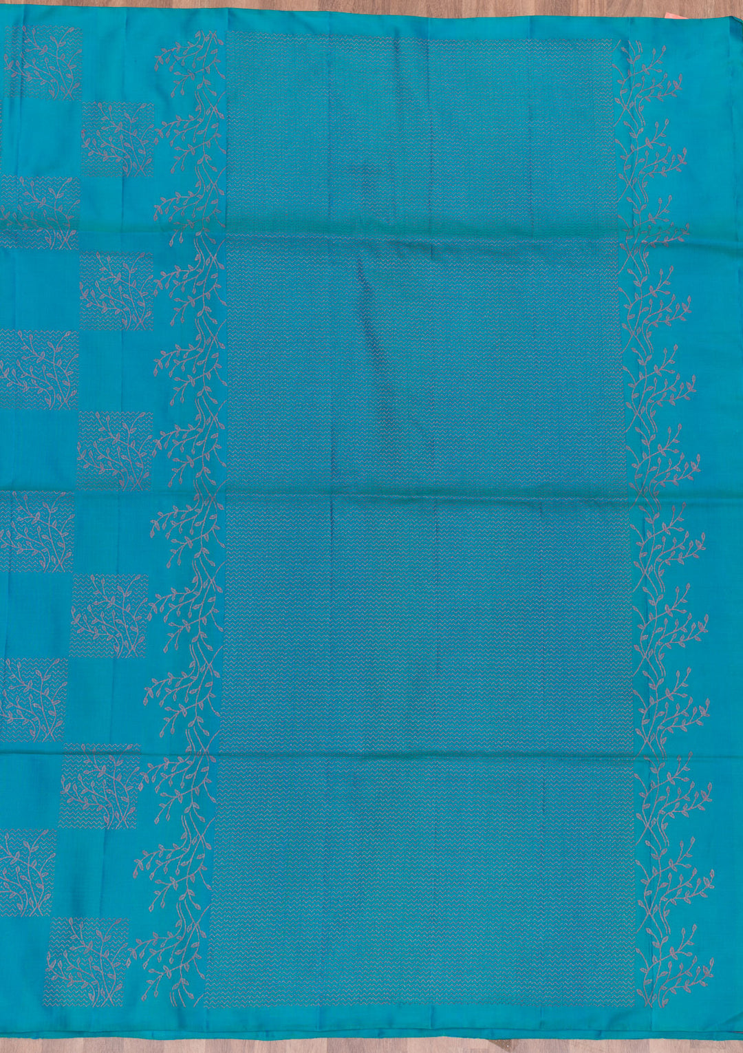 Sky Blue Zariwork Pure Silk Saree