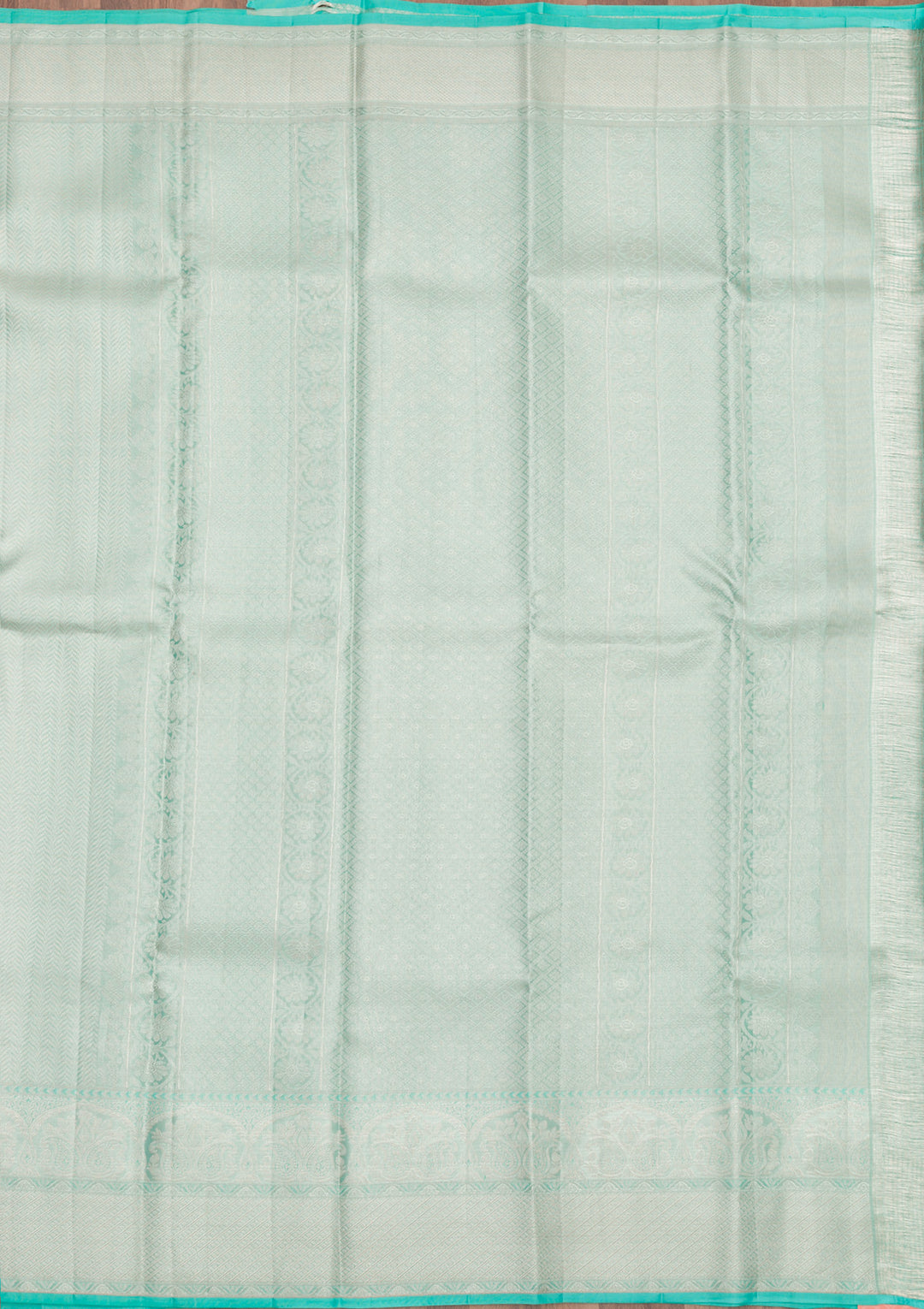 Sky Blue Zariwork Pure Silk Saree
