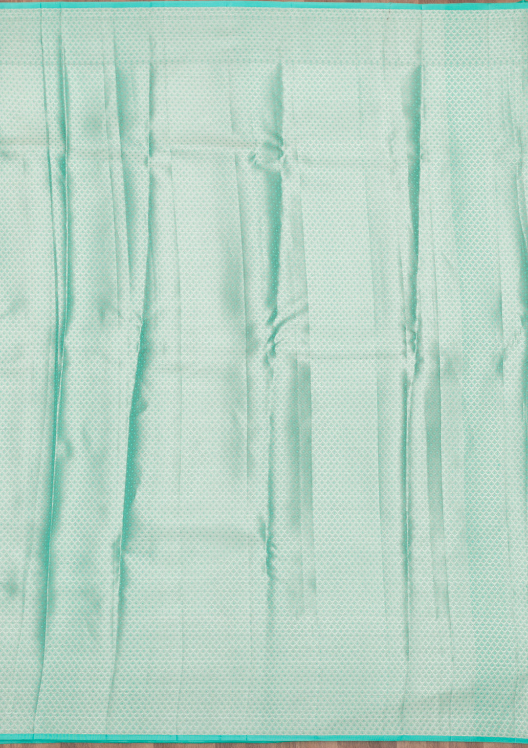 Sky Blue Zariwork Pure Silk Saree