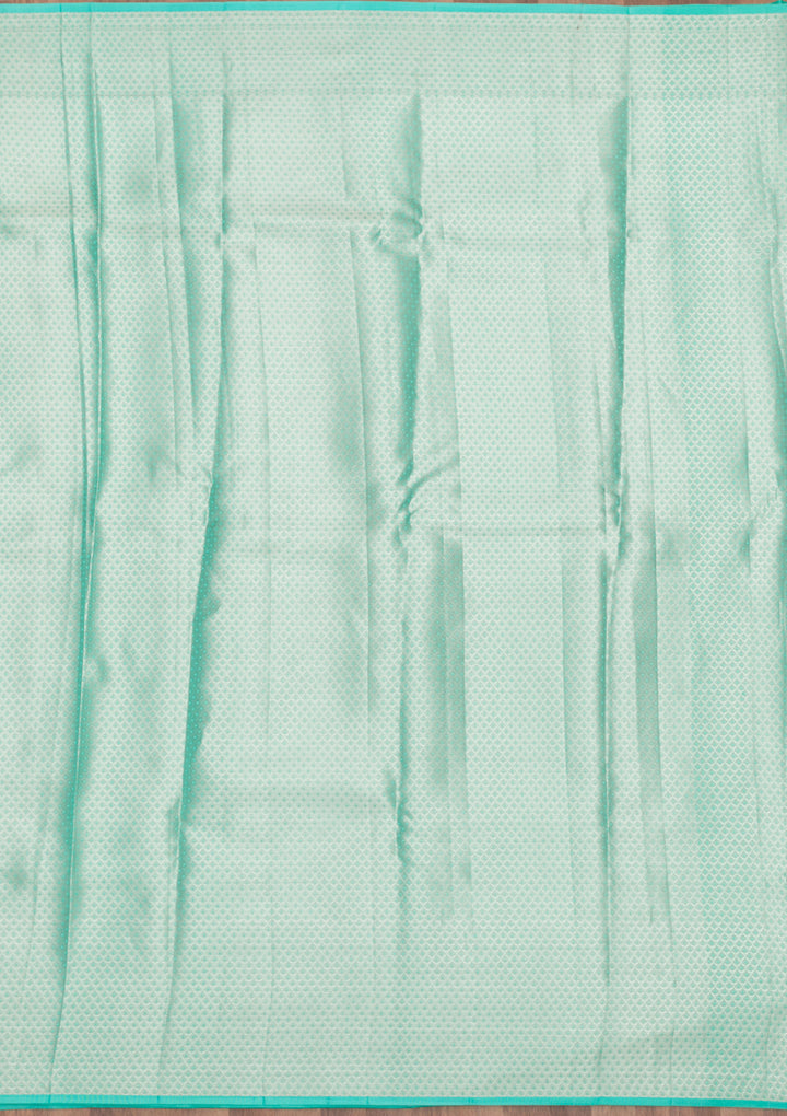 Sky Blue Zariwork Pure Silk Saree