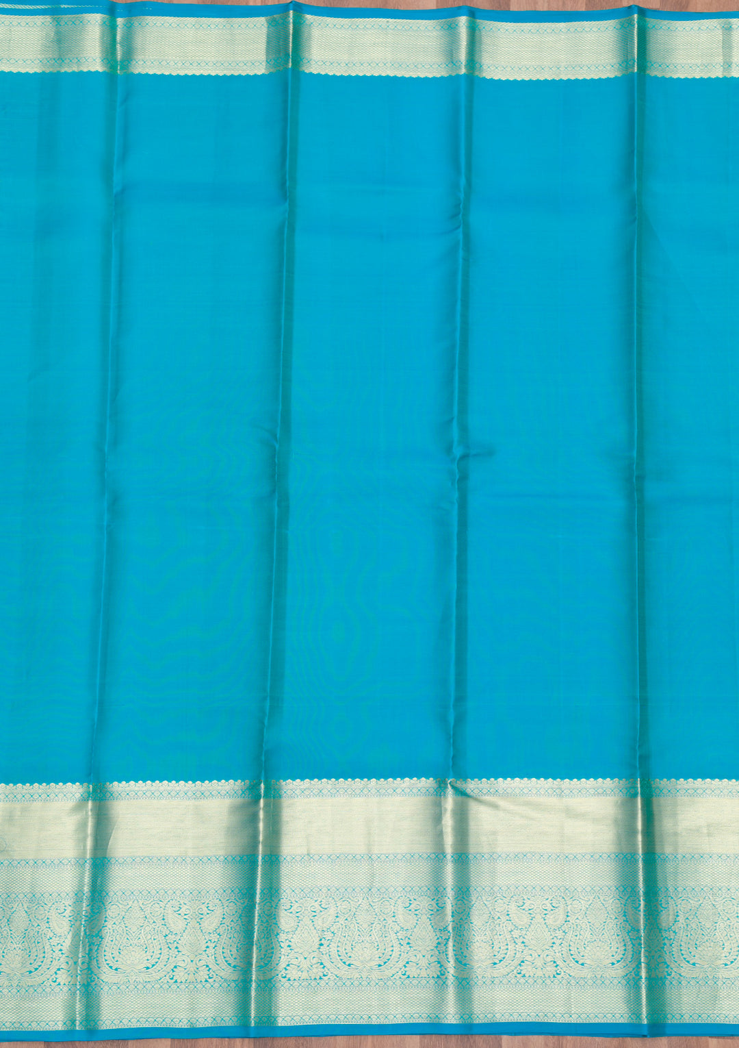 Sky Blue Zariwork Pure Silk Saree