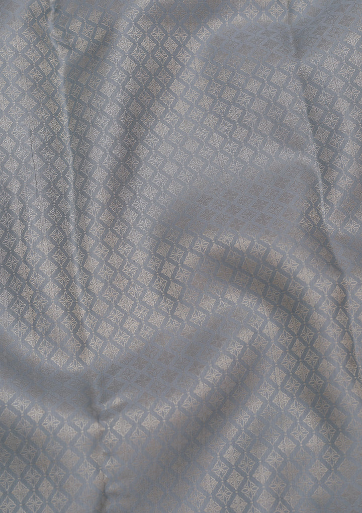 Sky Blue Zariwork Pure Silk Saree
