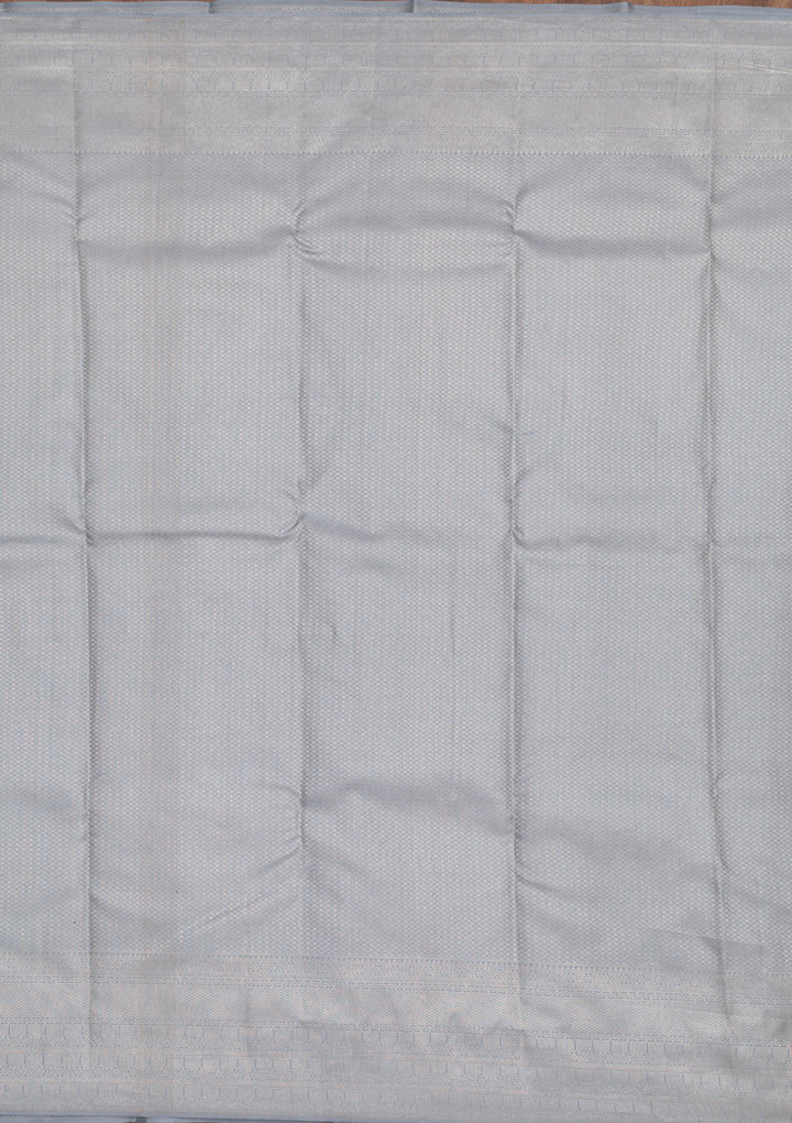 Sky Blue Zariwork Pure Silk Saree