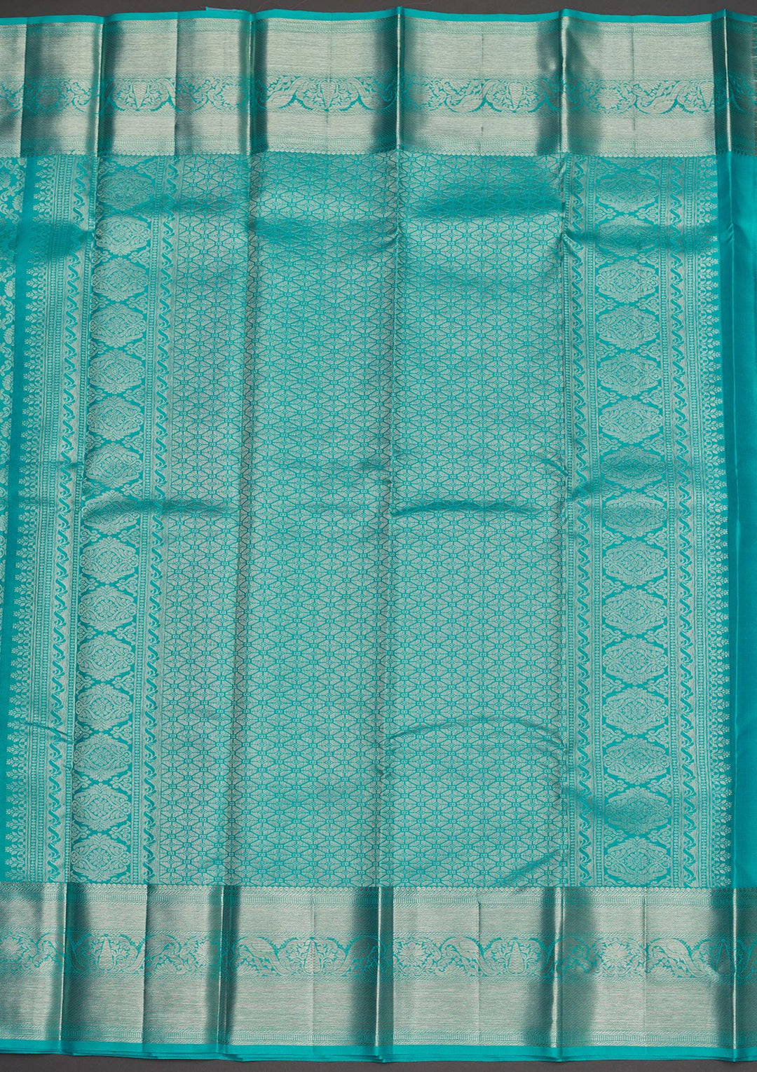 Sky Blue Zariwork Pure Silk Saree
