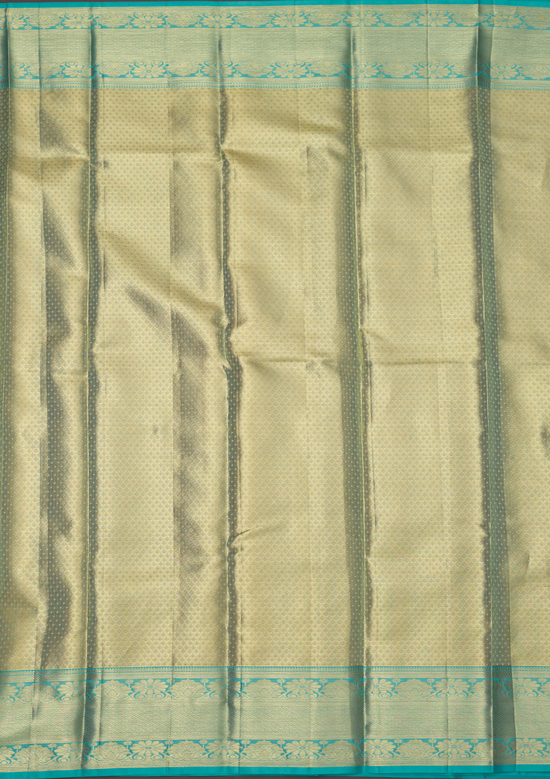 Sky Blue Zariwork Pure Silk Saree