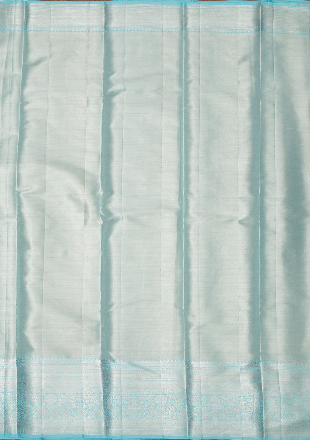 Sky Blue Zariwork Pure Silk Saree