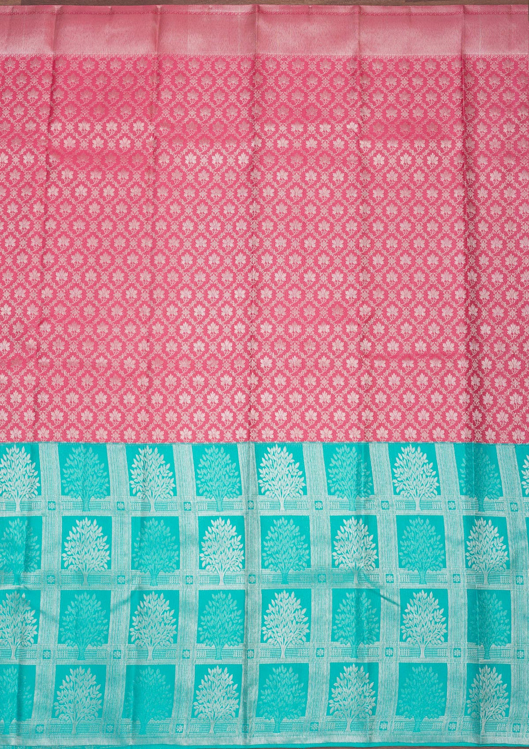 Sky Blue Zariwork Pure Silk Saree