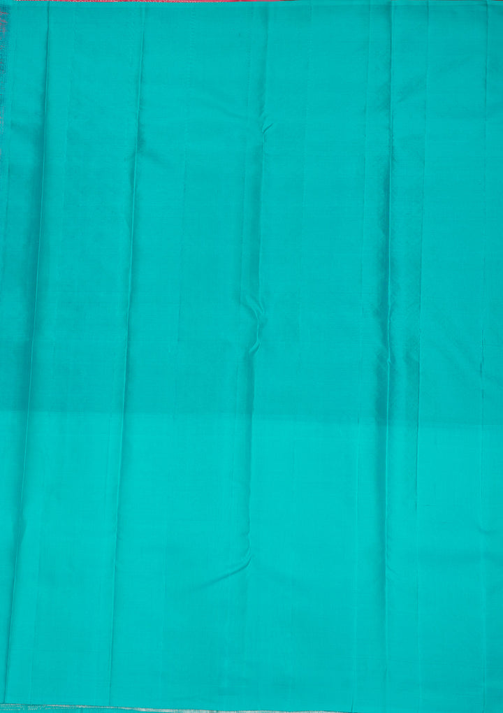 Sky Blue Zariwork Pure Silk Saree